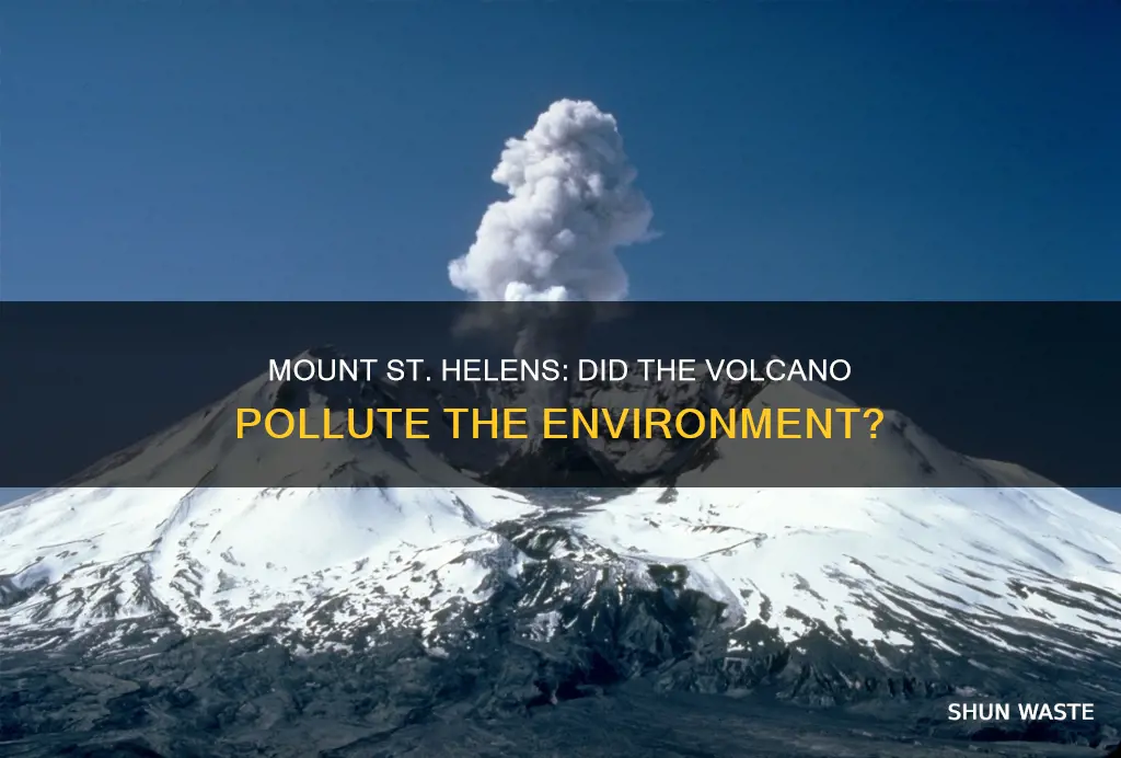 did mount saint helen spew pollutants