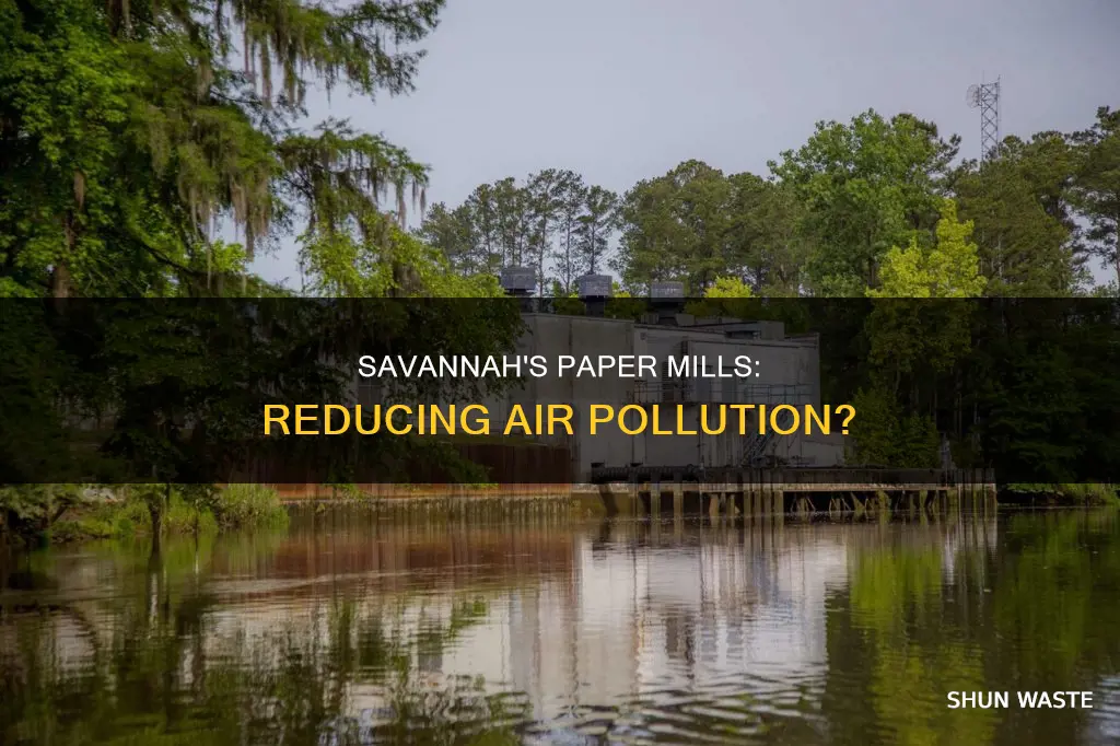 did paper mills in savannah reduce air pollution