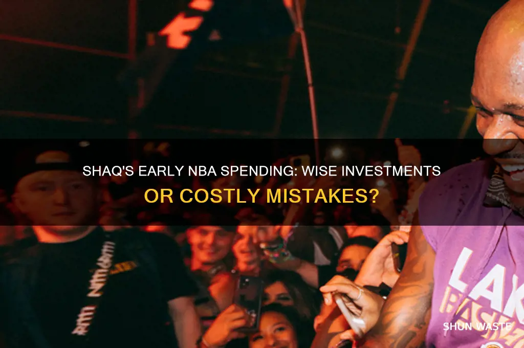 did shaq intially waste his money in nba