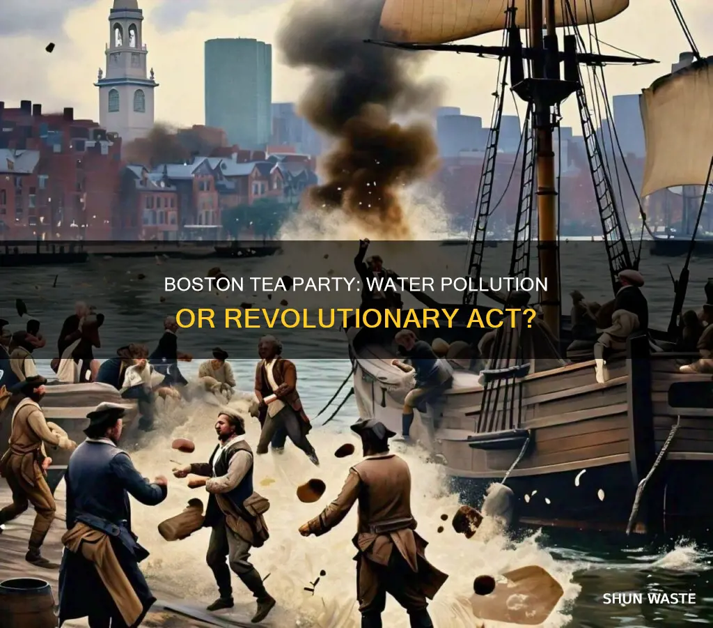 did the boston tea party pollute the water