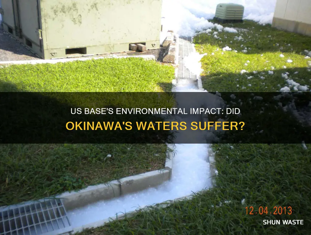 did the us base pollute okinawa water