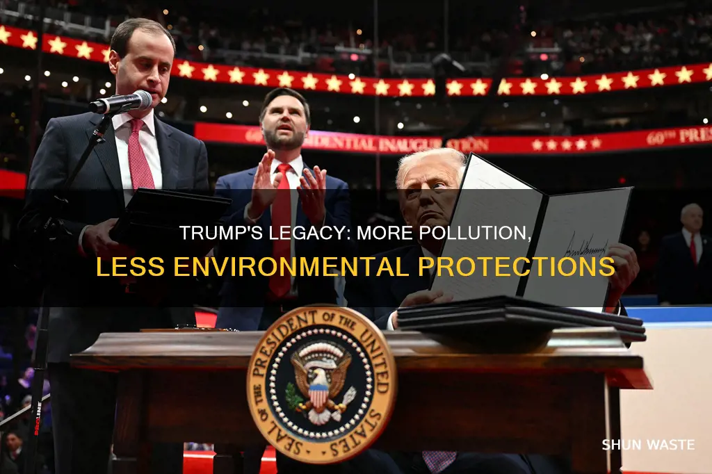 did trump pass bills allowing more pollution