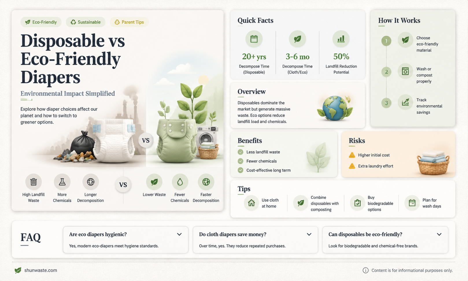 are disposable diapers good for the environment