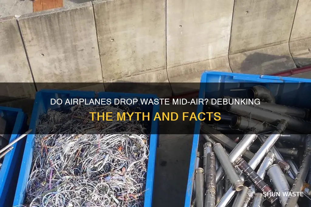 do airplanes drop waste in the aor