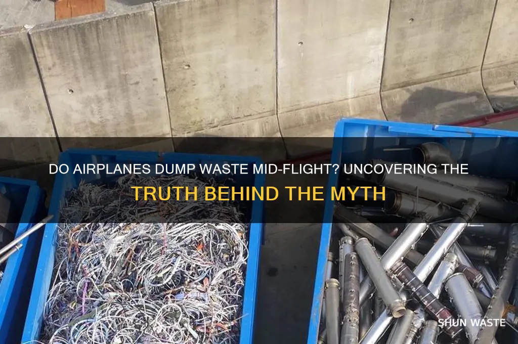 do airplanes dump their waste in the air