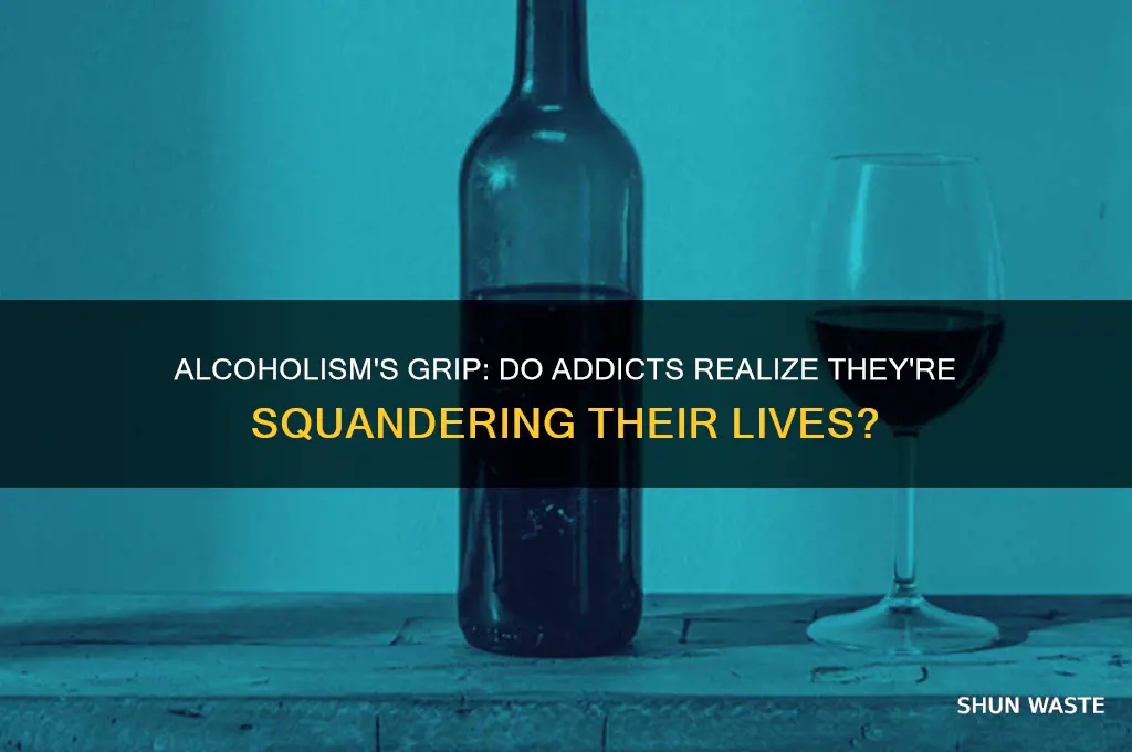 do alcoholics even care that they waste their lives