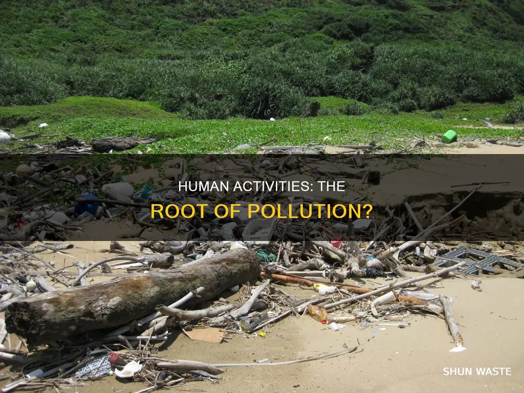 do all sources of pollution come from human activities