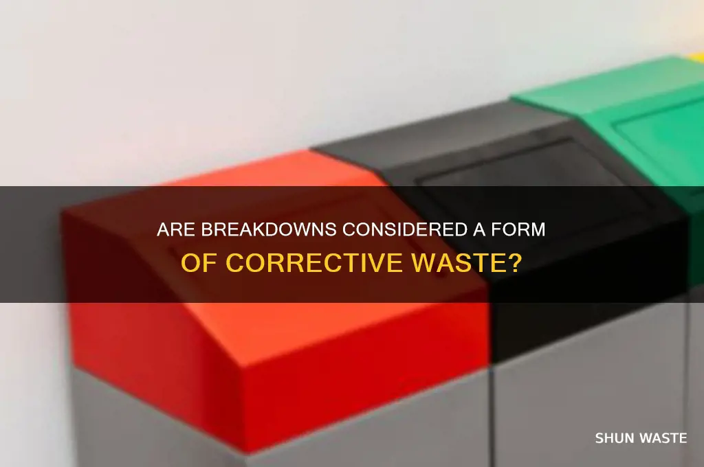 do breakdowns come under correction type of waste