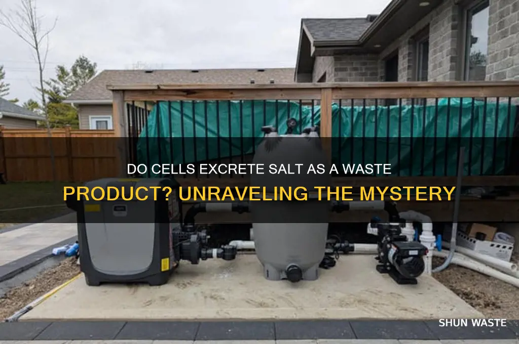 do cells use salt as a waste product