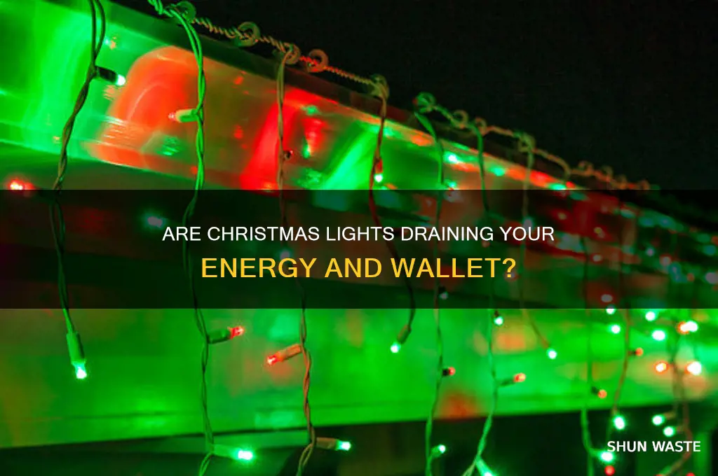 do christmas lights waste a lot of electricity