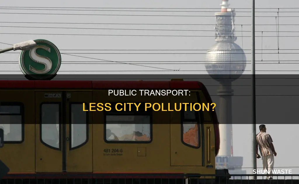 do cities with more public transportation have less pollution