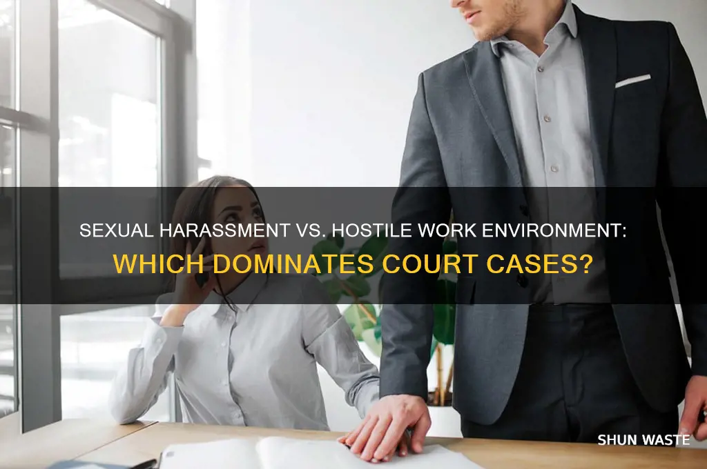 do courts see more sexual harasment or hostile work environment