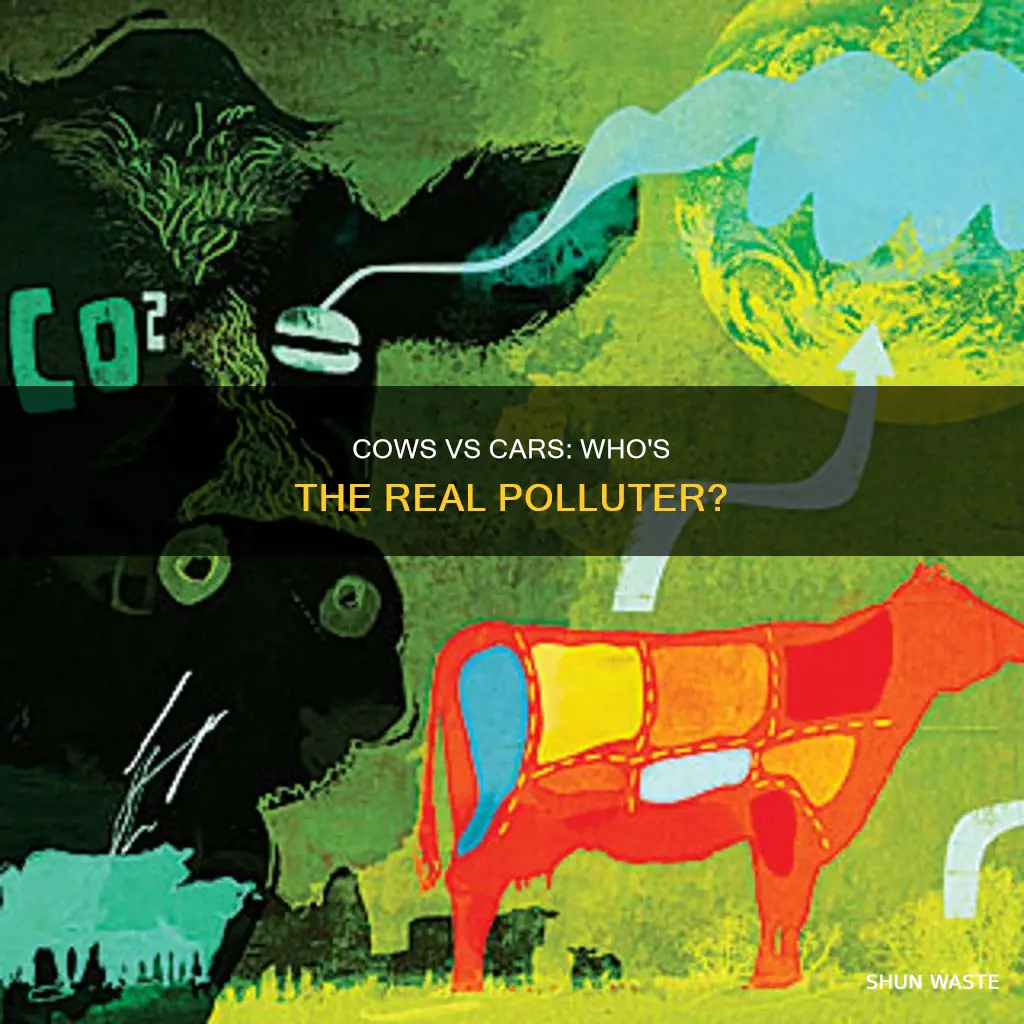 do cows pollute as much as cars