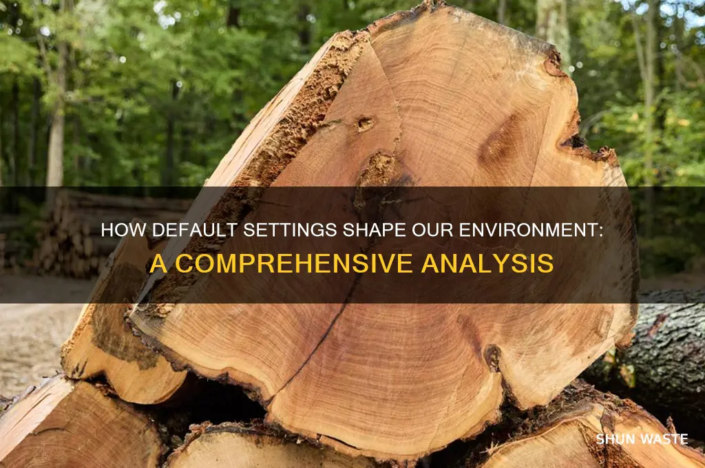 do defaults change environment