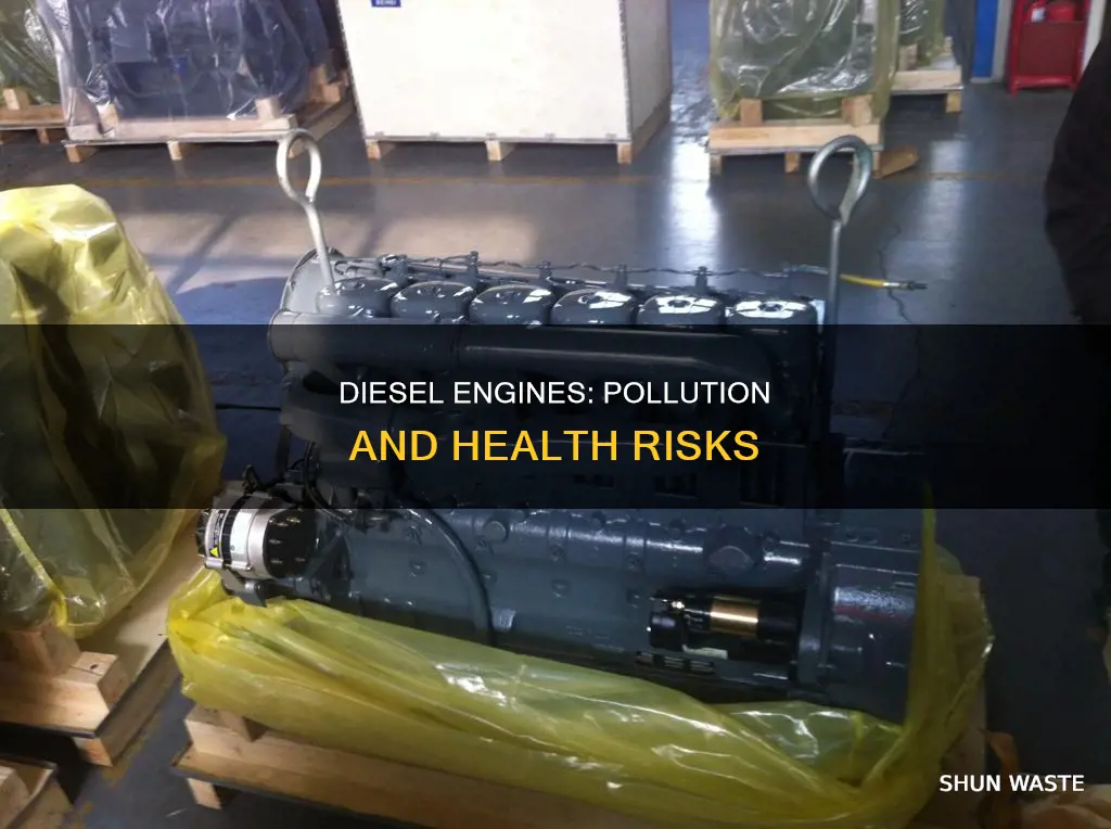 do diesel engines produce more pollution