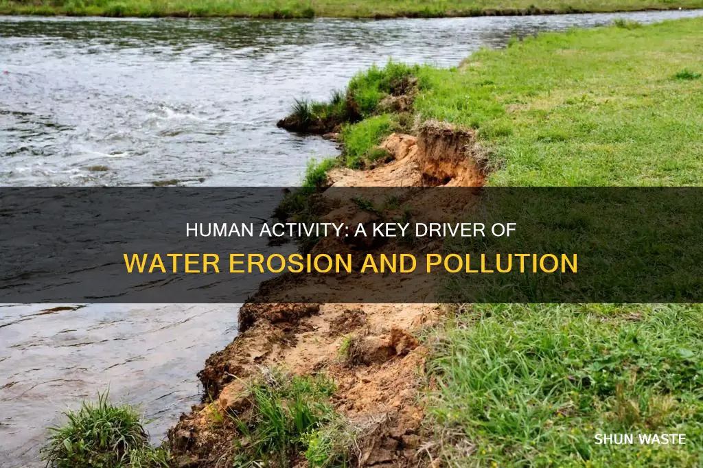 do erosion cause water pollution by humans