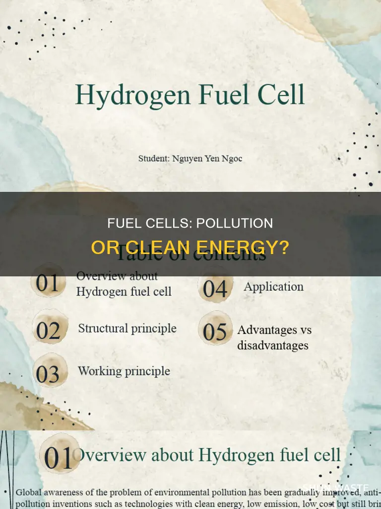 do fuel cells produce pollution