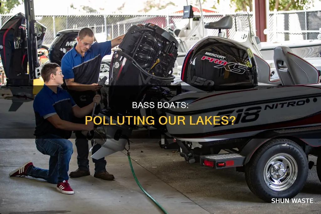 do gas bass boats pollute lake