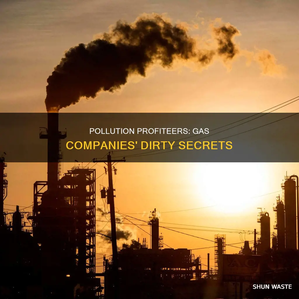 do gas companies benefit from pollution