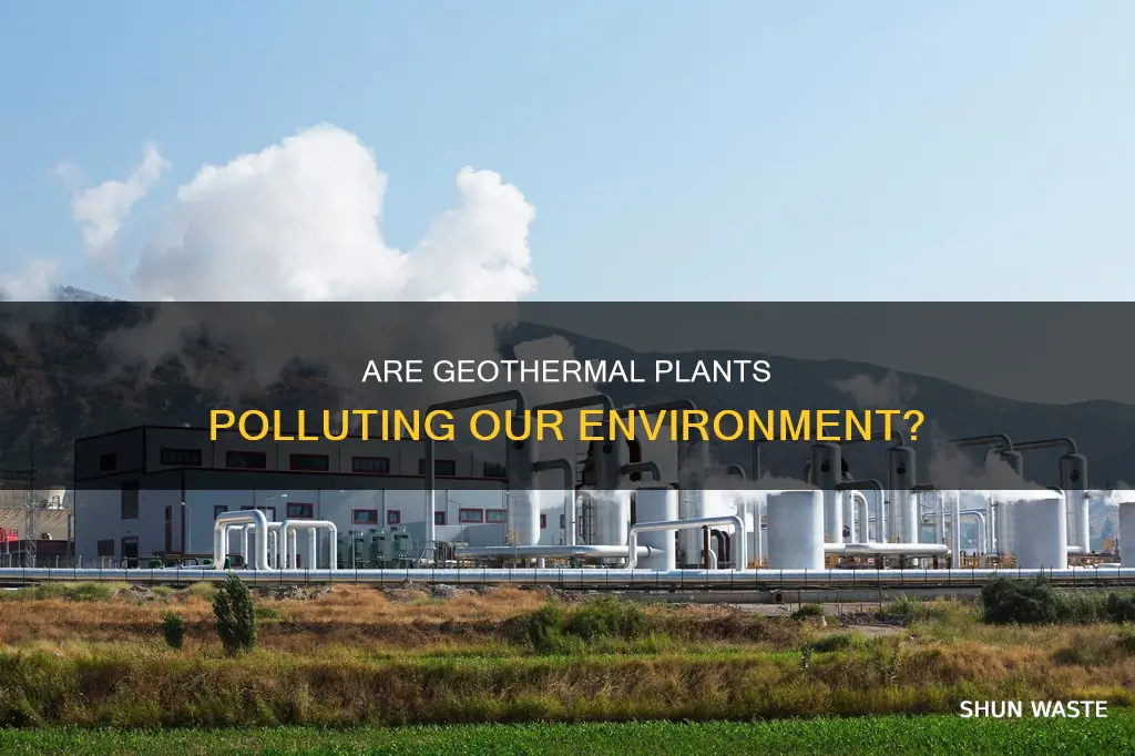 do geothermal plants pollute