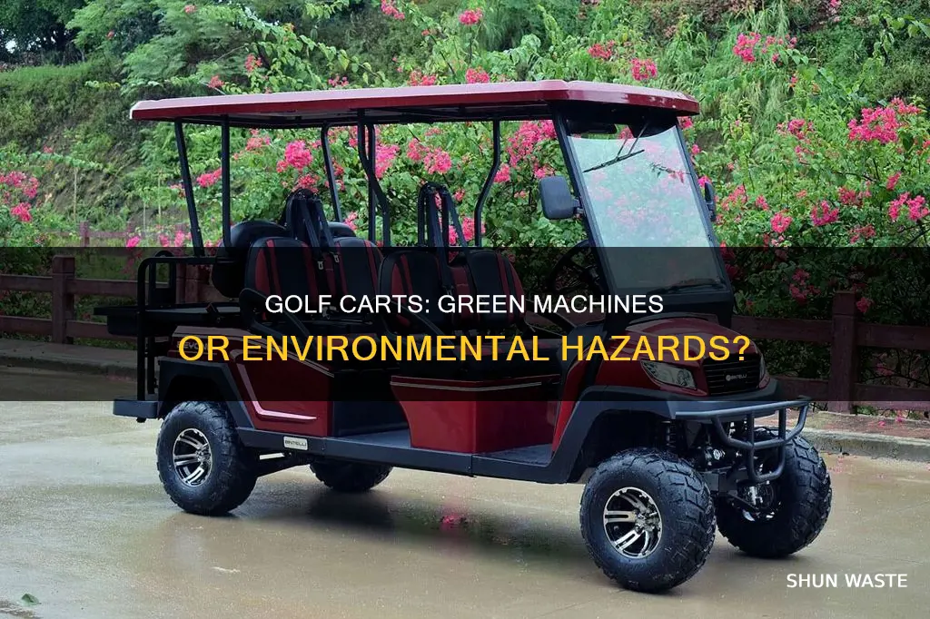 do golf carts cause pollution