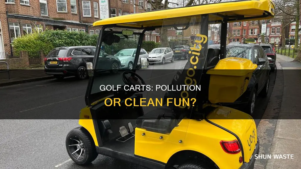 do golf carts cause pollution