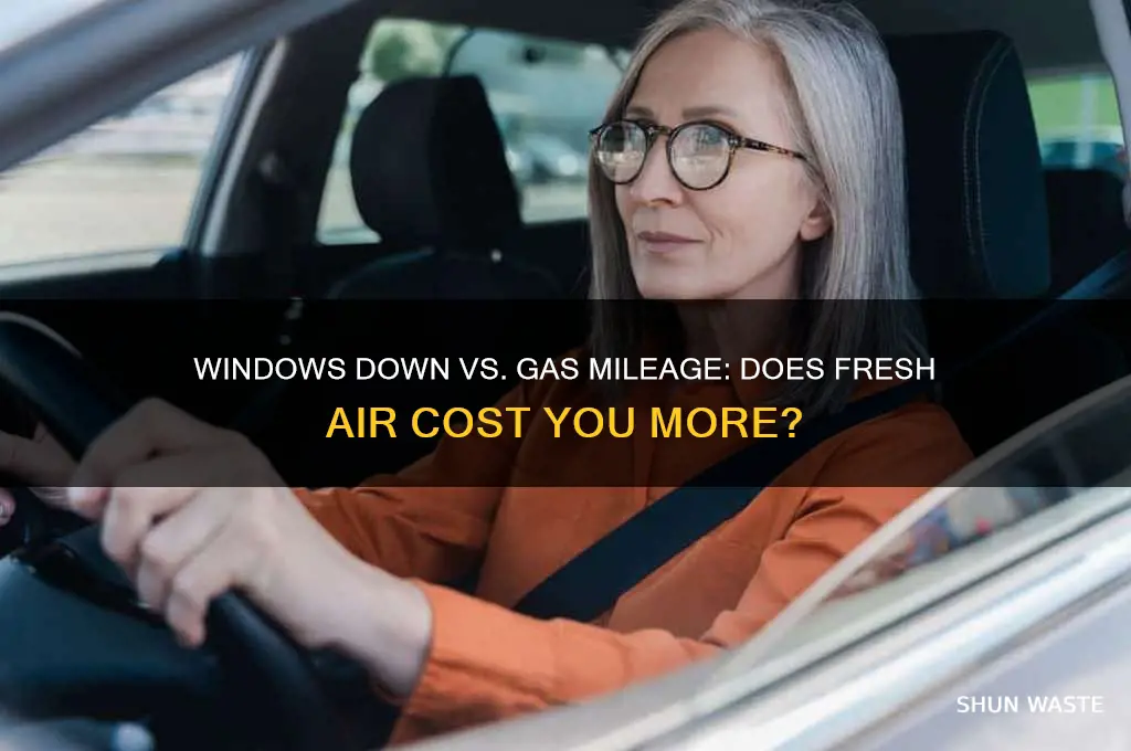 do having your windows down waste gas