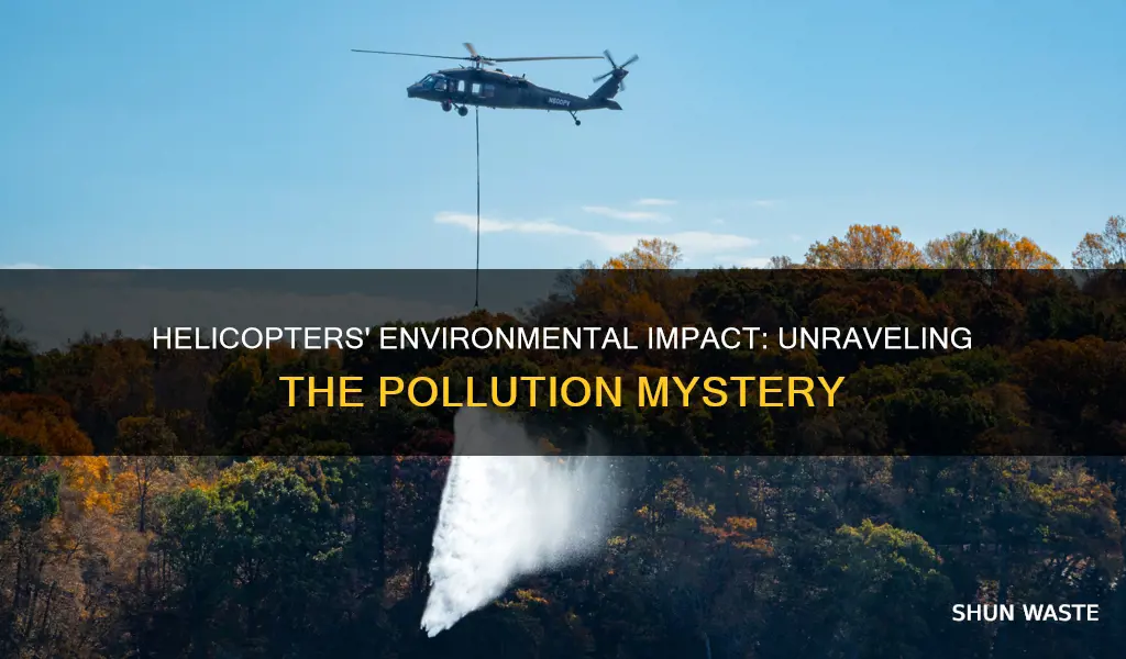 do helicopters cause pollution