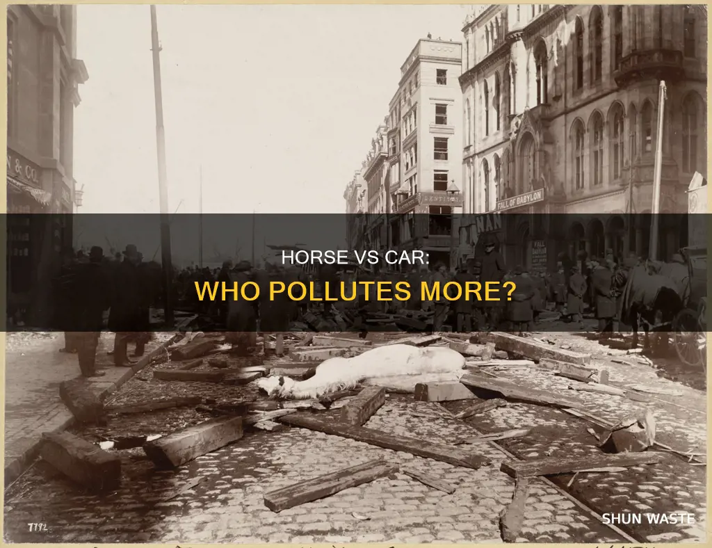 do horses pollute more than cars