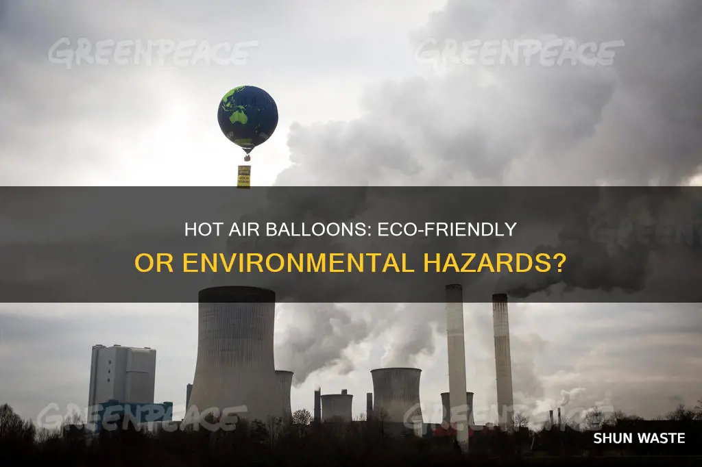 do hot air balloons cause pollution