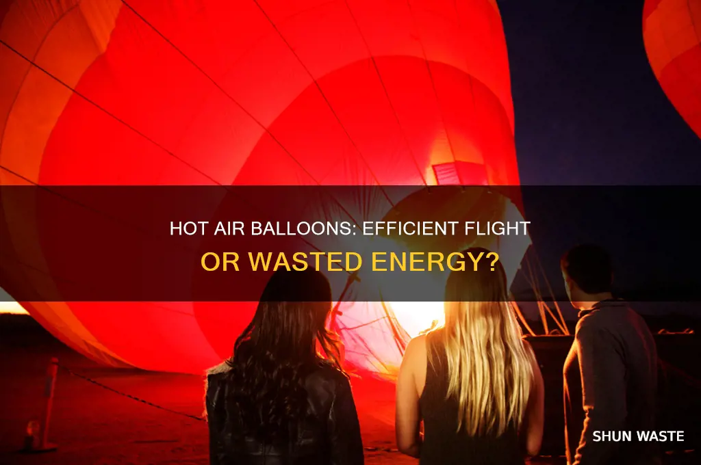 do hot air balloons use wasted energy