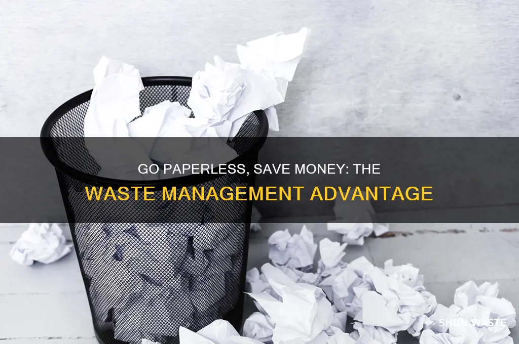 do i save if i go paperless on waste manegment