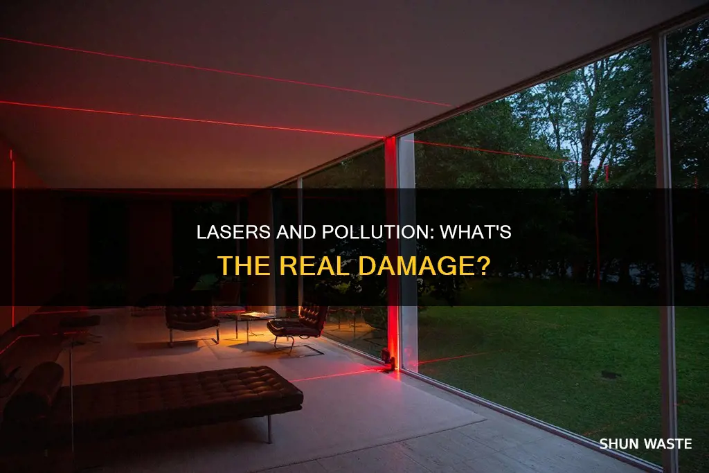 do laser beams pollute