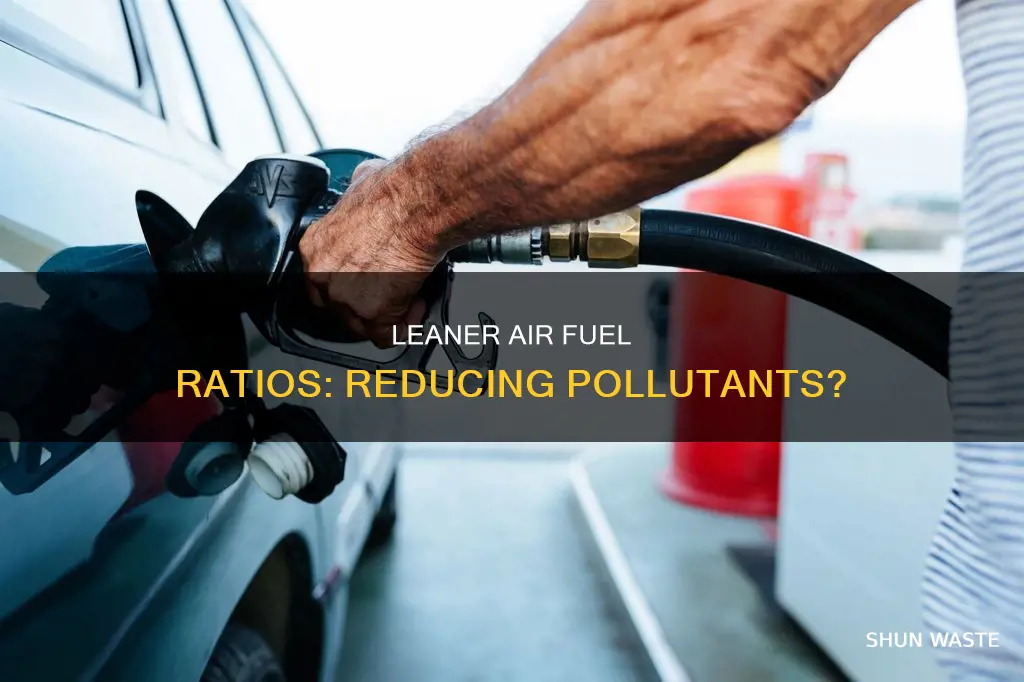 do leaner air fuel ratios like 17 1 reduce pollutants