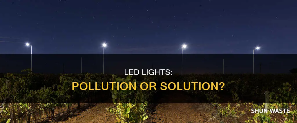 do led lights pollute