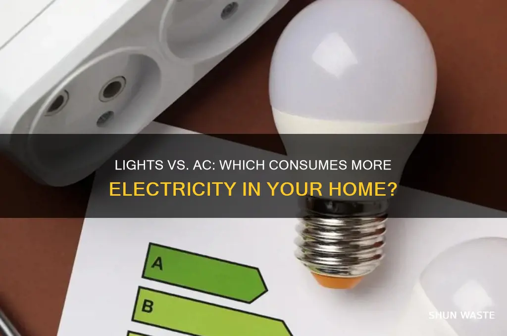 do lights waste more electricity than air conditioning