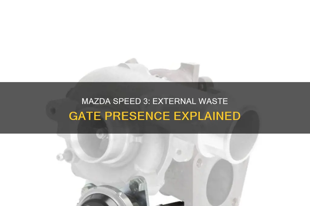 do mazda speed 3 cars have a external waste gate