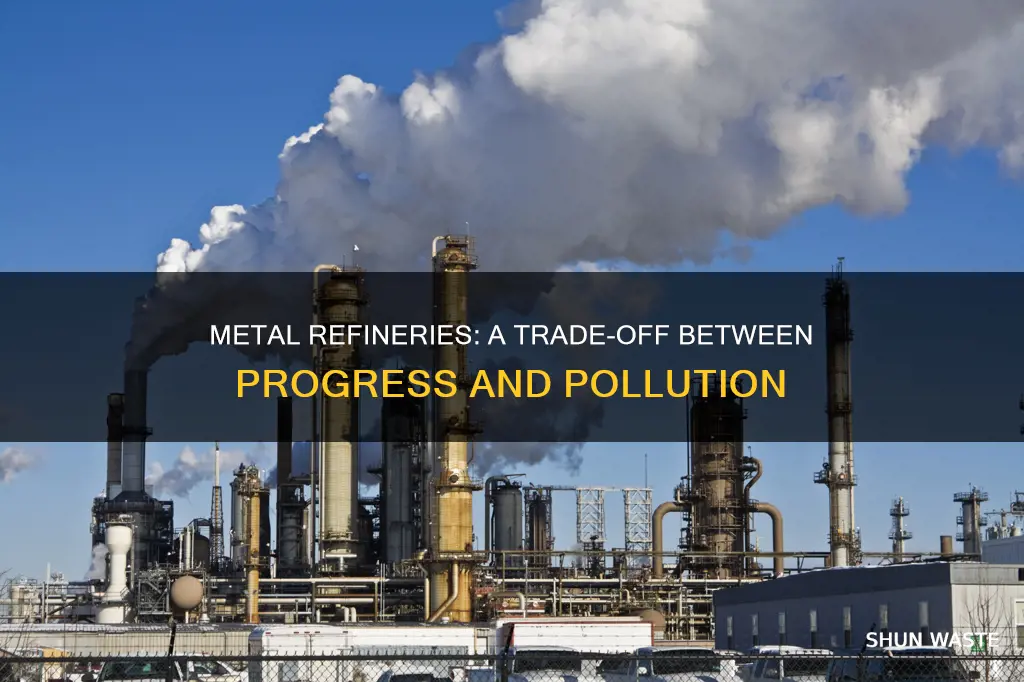 do metal refineries produce pollution