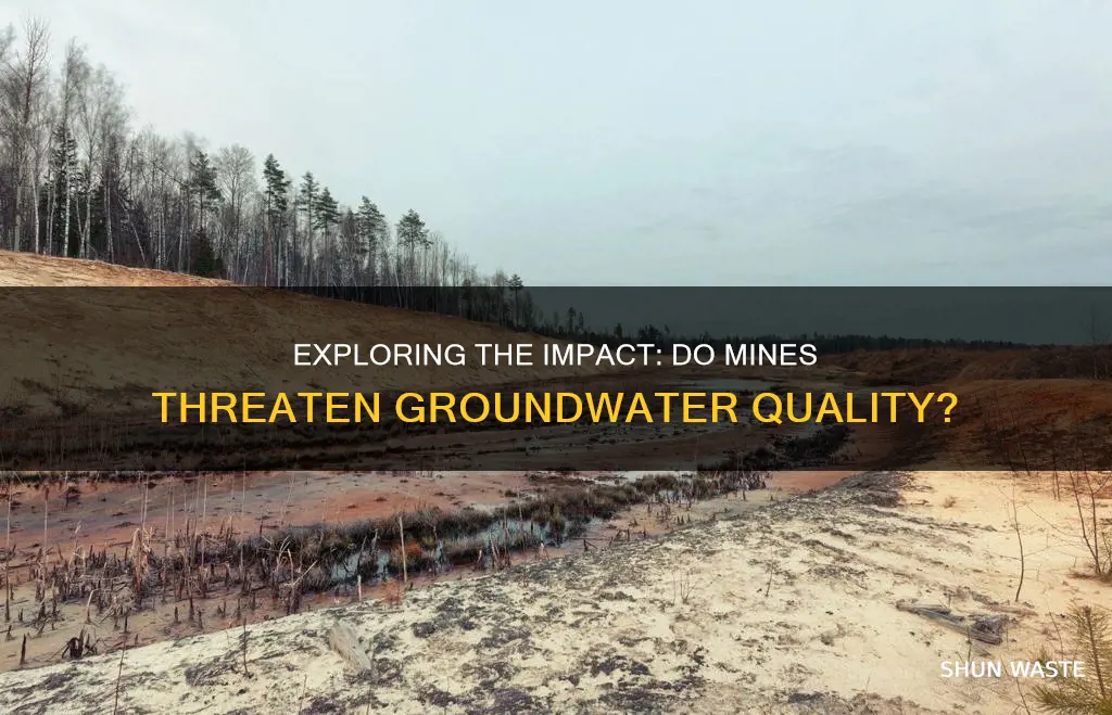 do mines cause groundwater pollution