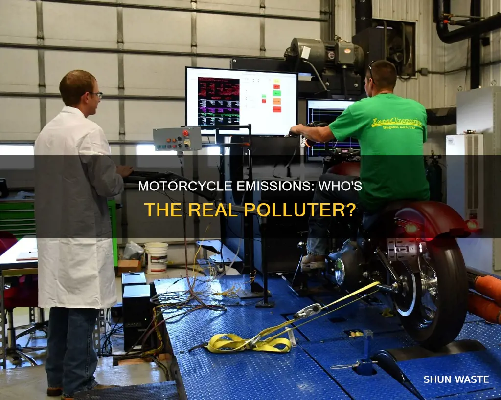 do motorcycle pollute more