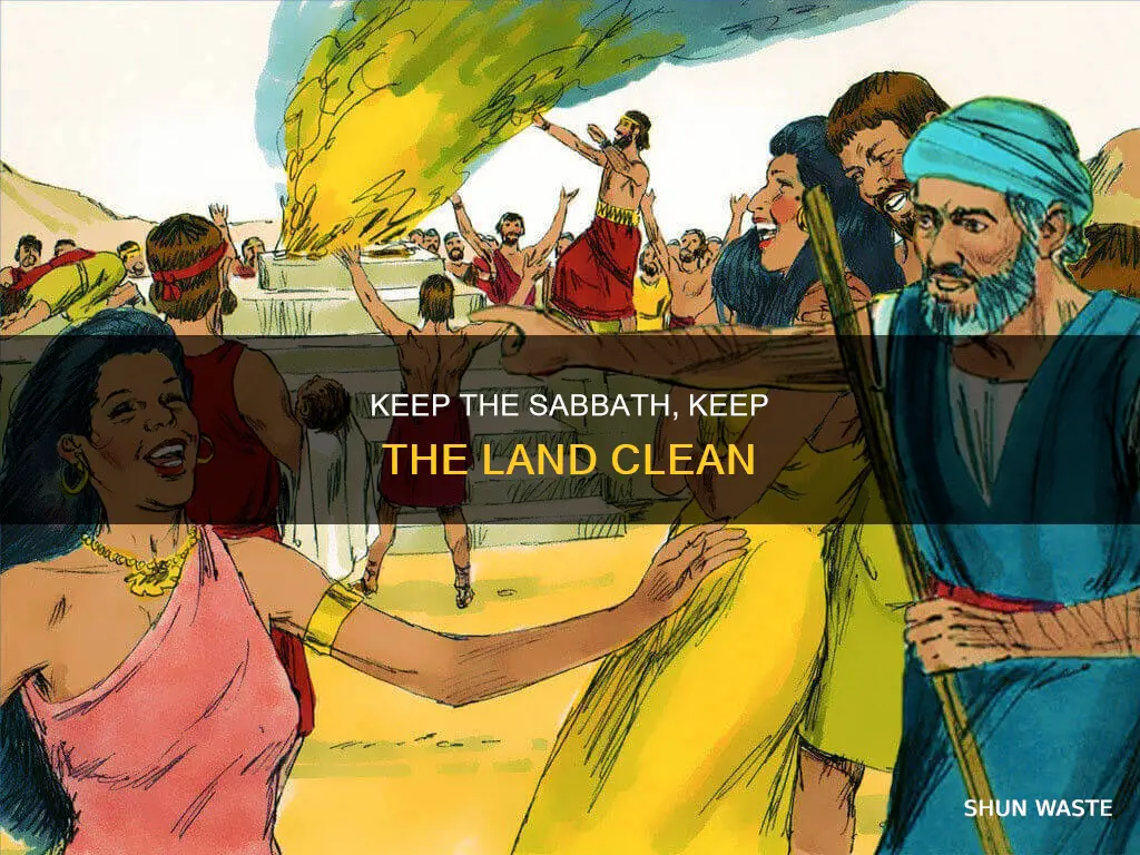 do not pollute the land violate sabbath