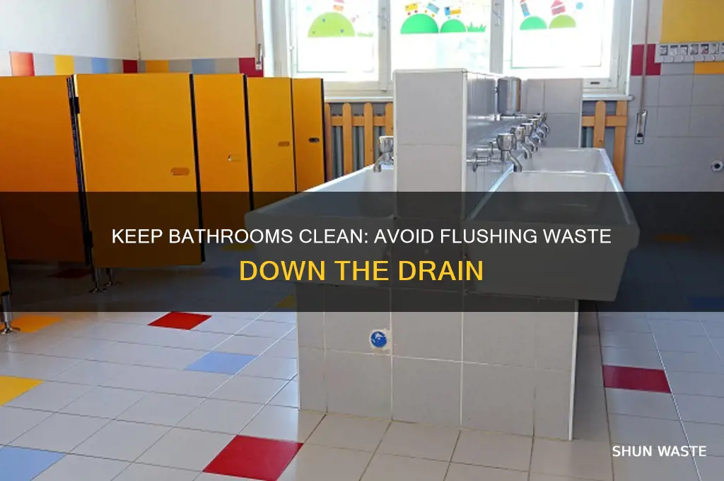 do not throw waste in bathroom rign