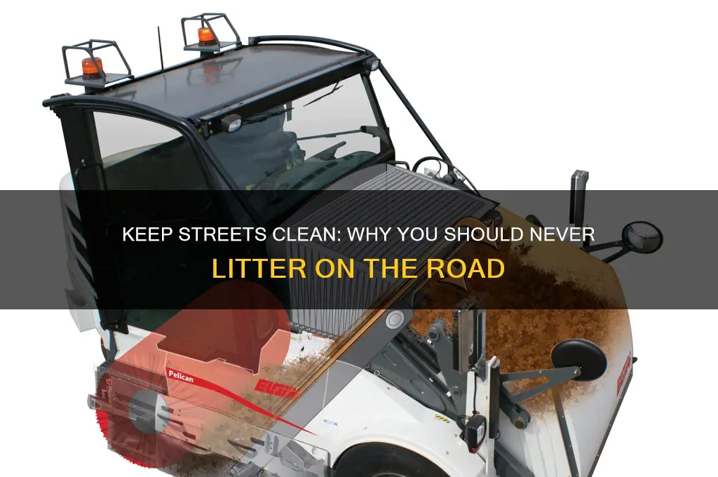 do not throw waste on the road