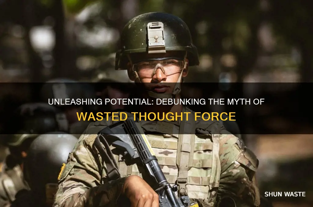 do ordinary humans really waste 90 of thought force