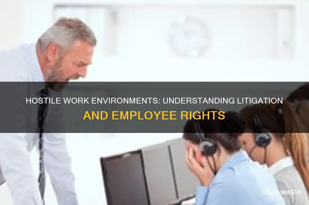 do people liigate for a hostile work environment