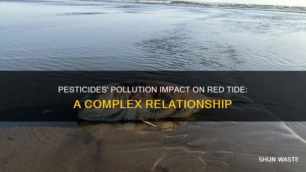 do pesteside pollution affect red tide