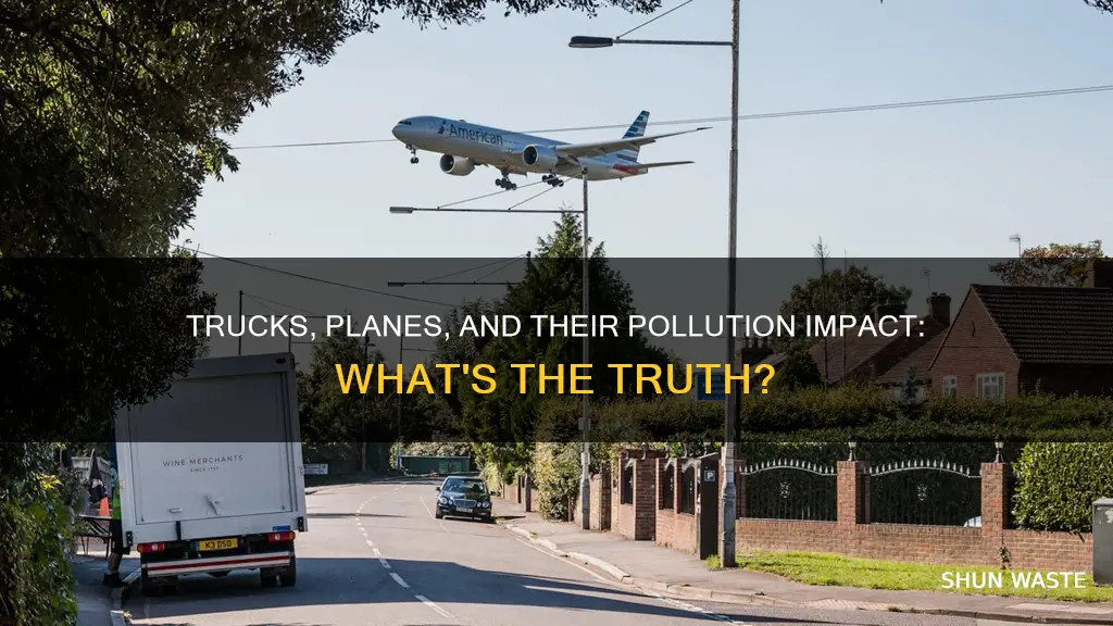 do planes and trucks contribute to air pollution
