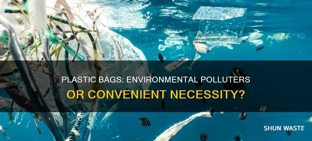 do plastic bags cause pollution