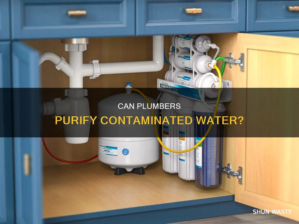 do plumbers clean polluted water