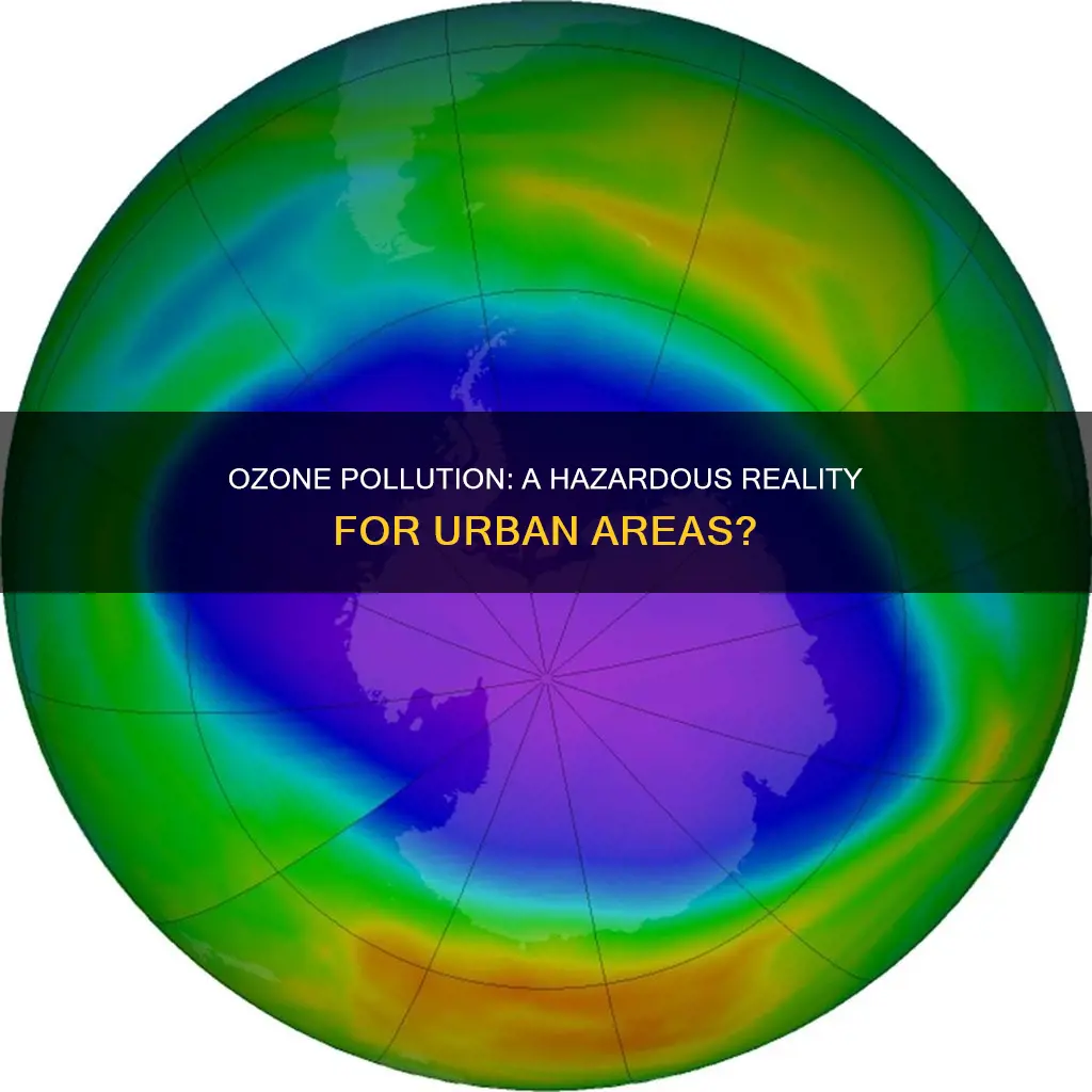 do polluted areas have higher levels of ozone